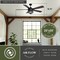 Vaxcel Barnes Matte Black Modern Farmhouse Indoor-Outdoor 54-in. Ceiling Fan with LED Light Kit F0124 - alternate 6